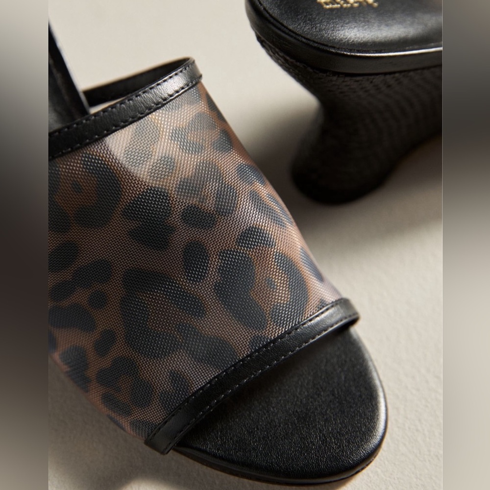NEW Anthropologie Maeve Mesh Wedge Heels - Picture 3 of 10